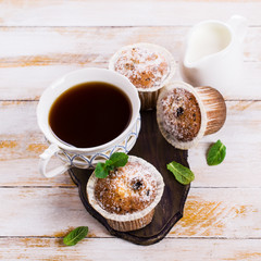 Muffins with raisins