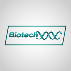 biotechnology logo vector icon design