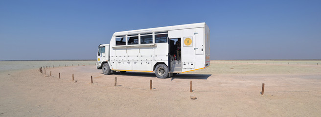Truck in Etosha National Park