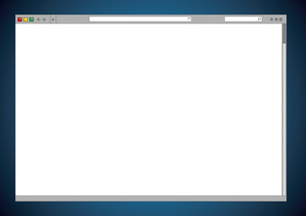 internet browser window blank computer interface