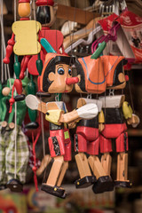 Wodden puppets og Pinocchio