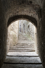 Girona (Catalunya, Spain), old street