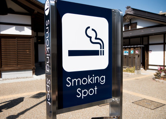 smoking spot sign