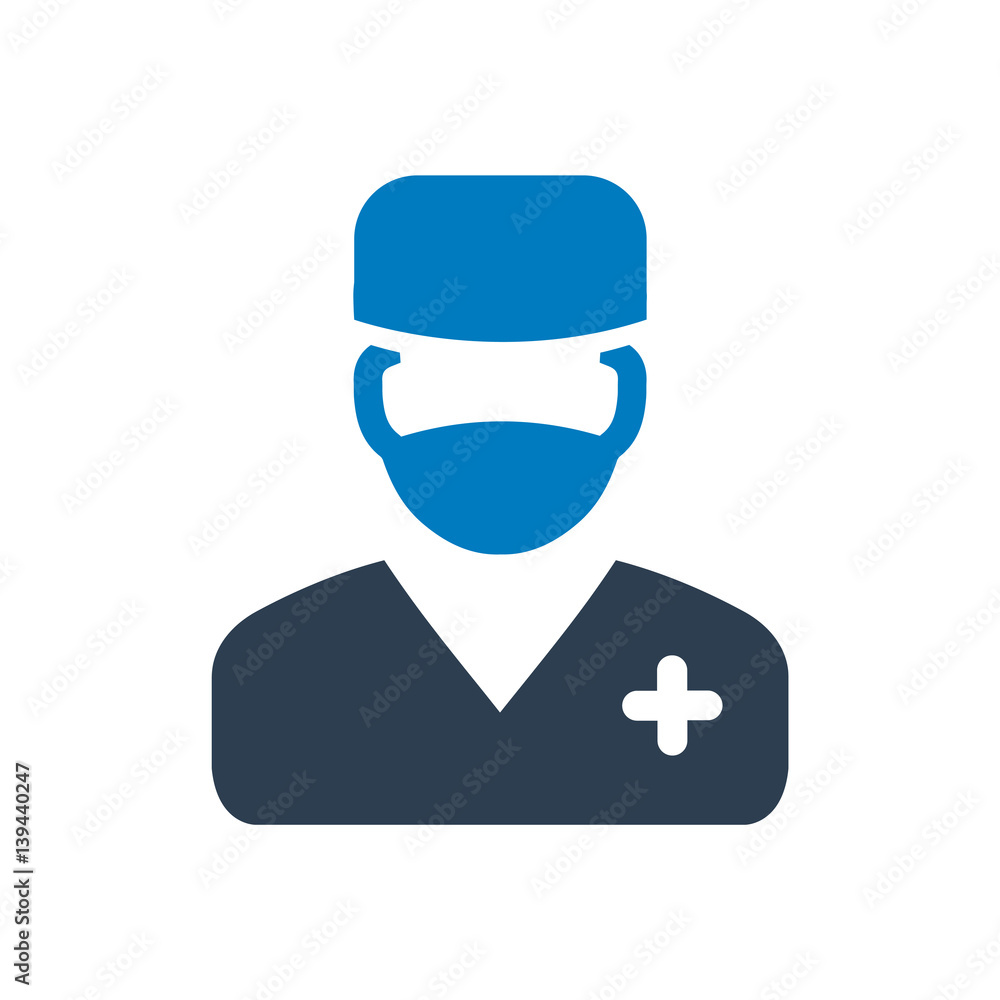 Sticker surgeon icon