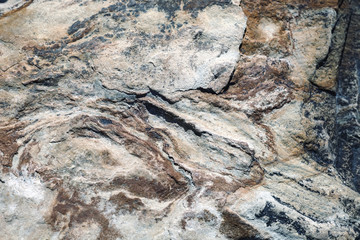 The surface of the stone with brown and gray tint