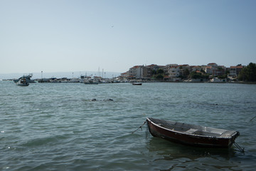 Fototapeta premium Lonely boat