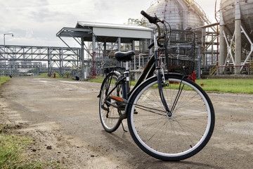 energy saving by taking bicycle around the refinery plant