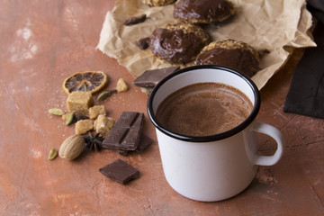 Cocoa chocolate cookies kitchen sweets
