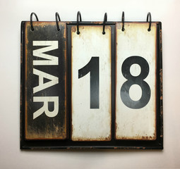 March 18 calendar 