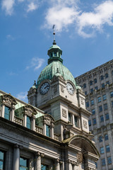 Fototapeta na wymiar Classic Clock Tower in Vancouver
