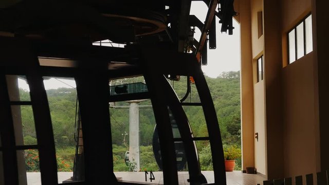Cableway in Dalat city. Vietnam.