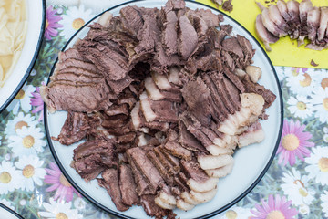 National Kazakh dish - Beshbarmak