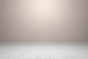 Empty interior pastel room with wooden floor, For present your products.  - 3D render image.