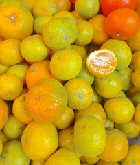 Tangerine closeup on the background 
