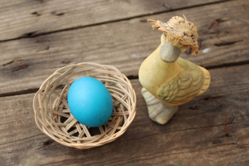 Easter egg and goose