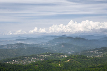 Obraz premium Panoramic view of the neighborhood of Sochi, Russia.