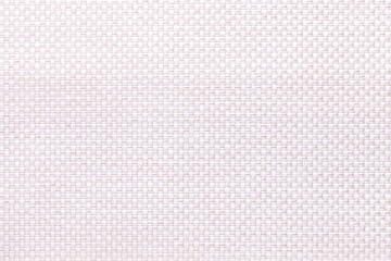 White textile background closeup. Structure of the fabric macro