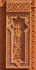 Armenian medieval stone cross,ornament.