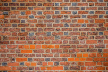 Vintage red brick wall