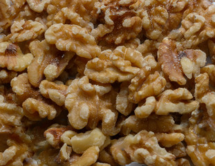 Nüsse - Walnuss geschält Nahaufnahme 