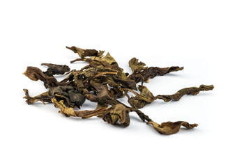 dry  jasmin tea leaves.