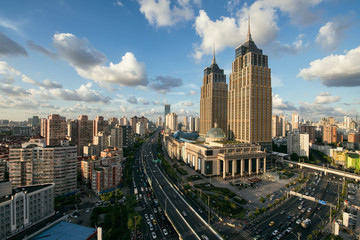 Obraz premium Shanghai urban traffic