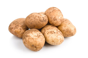 Fresh raw potatoes