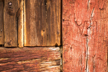 Detail of building wood