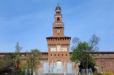 Obraz premium Italia - Milano - Castello Sforzesco
