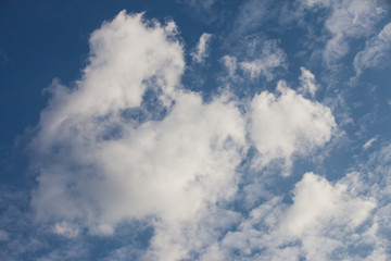 Obraz premium Blue sky with clouds.