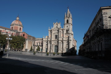Fototapeta na wymiar Comune di Catania, ingresso