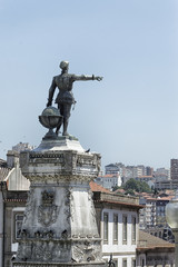 Fototapeta premium Enrique el Navegante statue in Oporto, Portugal