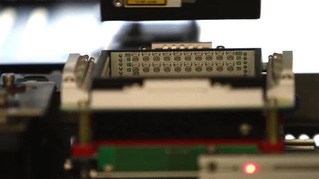 Surface-Mounting Machine in Progress - SMT for Printed Circuit Boards