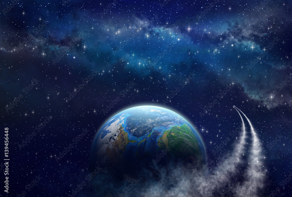 Poster deep space exploration