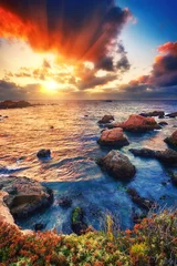 Pacific Ocean coast in California, USA