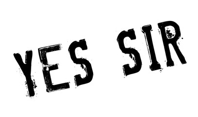 Yes Sir rubber stamp. Grunge design with dust scratches. Effects can be easily removed for a clean, crisp look. Color is easily changed.