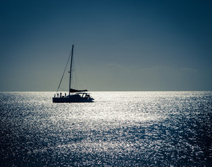 silhouette of a sailboat