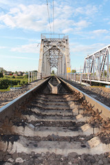 Railway bridge over the river Vologda, near Vologda