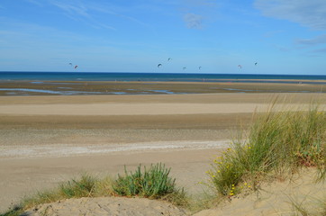 La plage de Cabourg (Normandie)