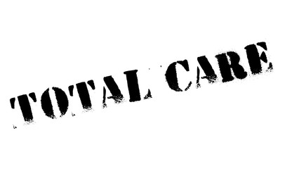 Total Care rubber stamp. Grunge design with dust scratches. Effects can be easily removed for a clean, crisp look. Color is easily changed.