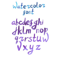 Watercolor VECTOR font