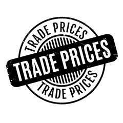 Trade Prices rubber stamp. Grunge design with dust scratches. Effects can be easily removed for a clean, crisp look. Color is easily changed.