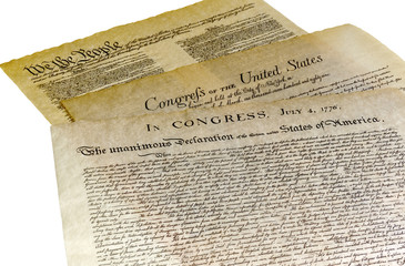 Declaration of Independence, Bill of Rights, Constitution