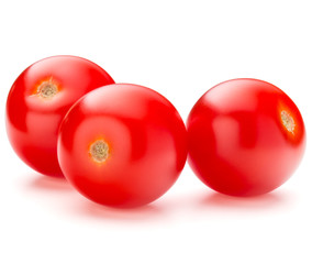 fresh cherry tomato isolated on white background cutout