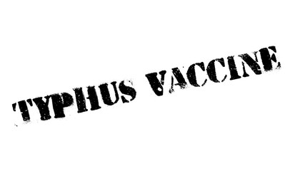 Typhus Vaccine rubber stamp. Grunge design with dust scratches. Effects can be easily removed for a clean, crisp look. Color is easily changed.