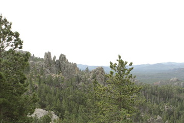 Rock formations in South Dakota