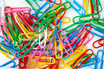 Colorful paperclips