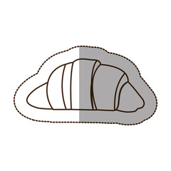 figure croissant bread icon, vector illustraction design image