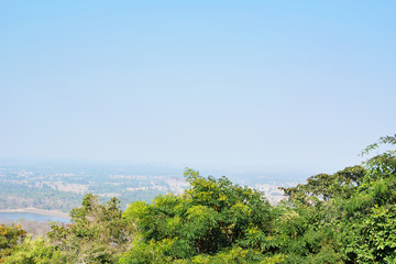 Landscap mountain and blue sky