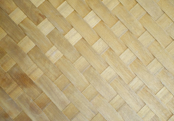 Woven Bamboo Mat Texture Background.
